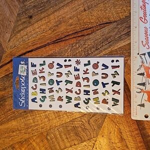 Stickopotamus alphabet stickers sealed